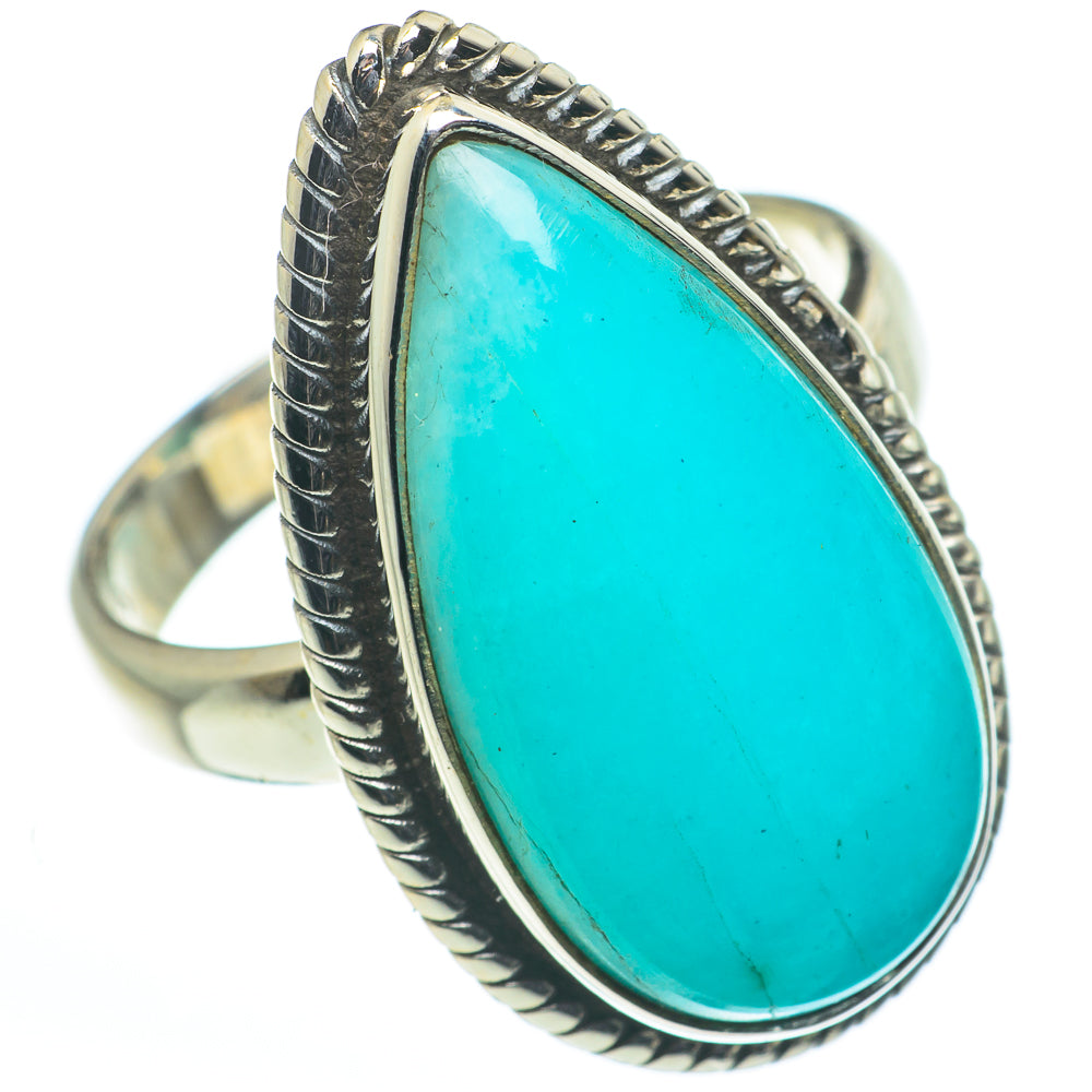 Peruvian Amazonite Rings handcrafted by Ana Silver Co - RING62649
