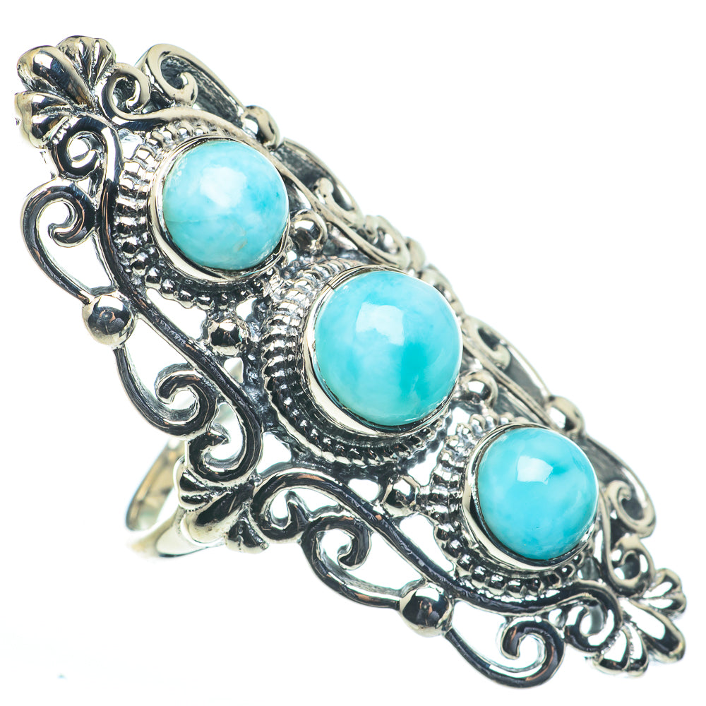 Larimar Rings handcrafted by Ana Silver Co - RING62650