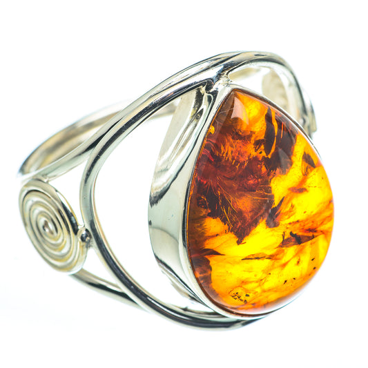 Baltic Amber Rings handcrafted by Ana Silver Co - RING62665