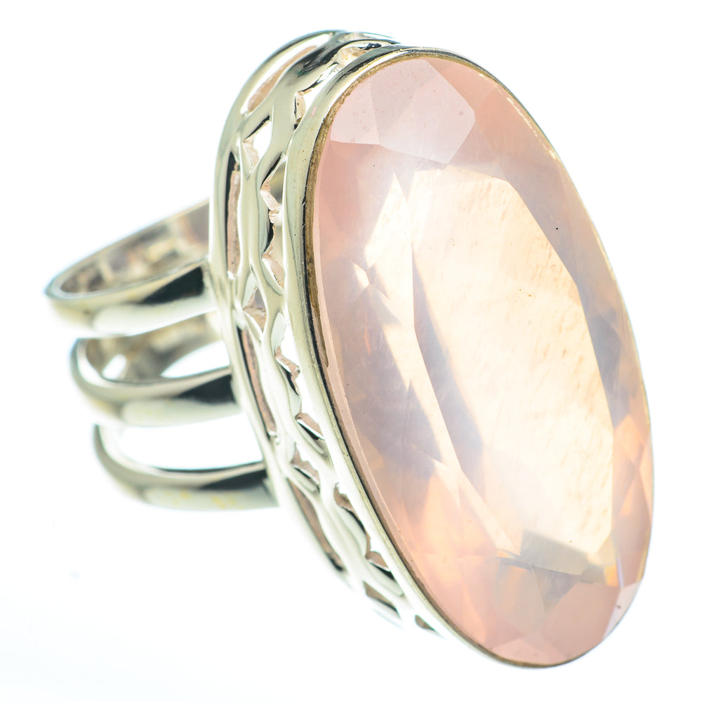 Rose Quartz Rings handcrafted by Ana Silver Co - RING62666