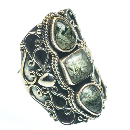 Tourmalinated Quartz Rings handcrafted by Ana Silver Co - RING62672
