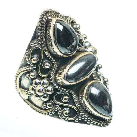 Hematite Rings handcrafted by Ana Silver Co - RING62679
