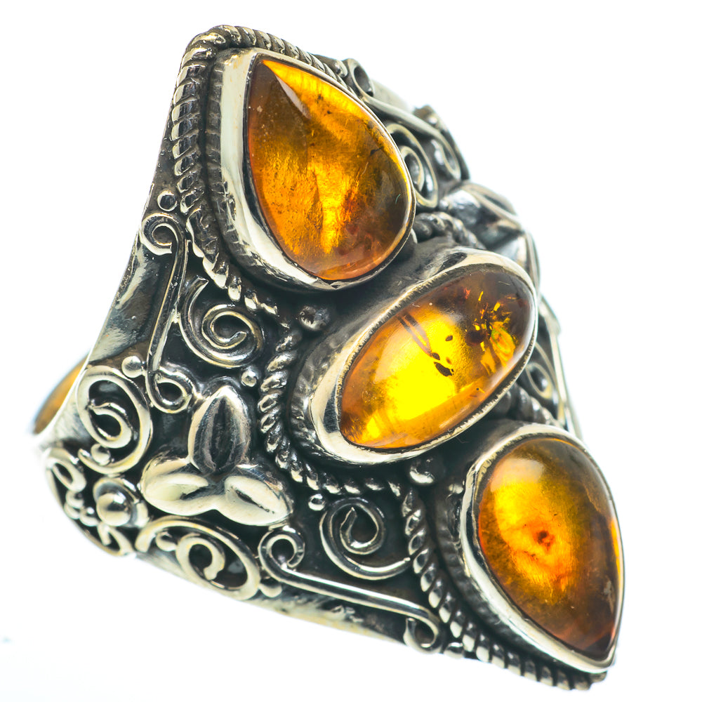 Baltic Amber Rings handcrafted by Ana Silver Co - RING62688