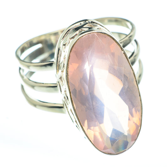 Rose Quartz Rings handcrafted by Ana Silver Co - RING62690
