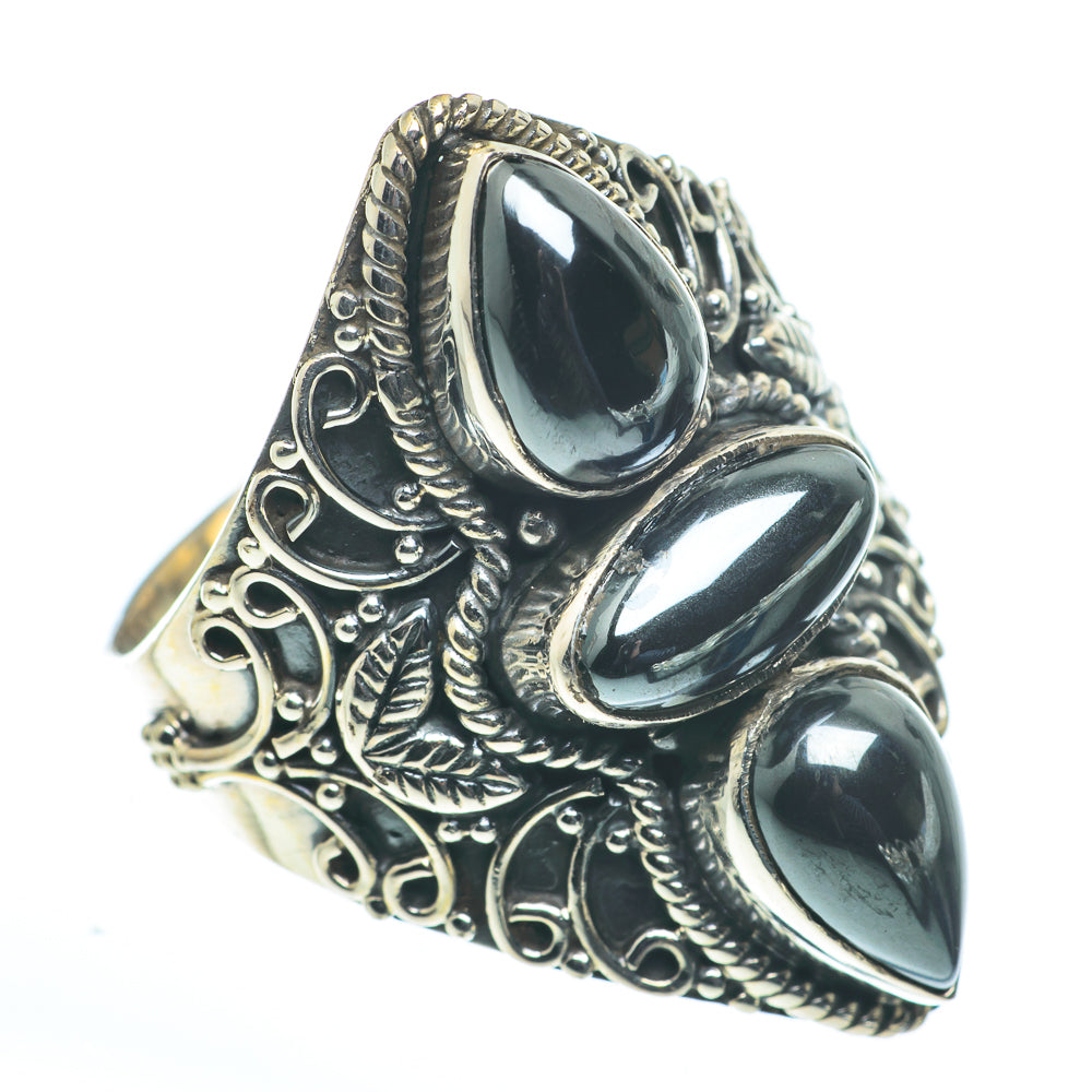 Hematite Rings handcrafted by Ana Silver Co - RING62698
