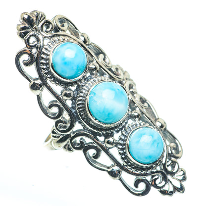 Larimar Rings handcrafted by Ana Silver Co - RING62699