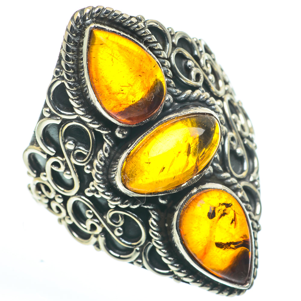Baltic Amber Rings handcrafted by Ana Silver Co - RING62708