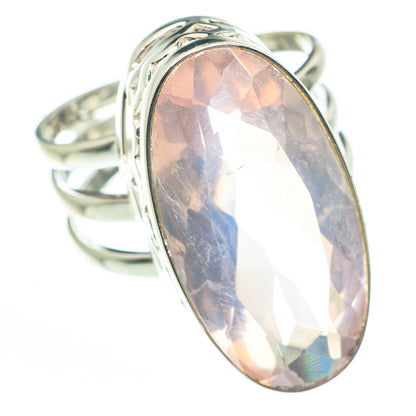 Rose Quartz Rings handcrafted by Ana Silver Co - RING62709
