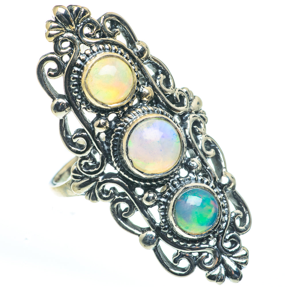 Ethiopian Opal Rings handcrafted by Ana Silver Co - RING62716