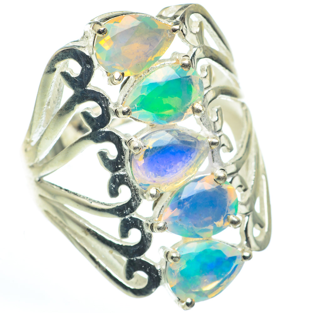 Ethiopian Opal Rings handcrafted by Ana Silver Co - RING62717