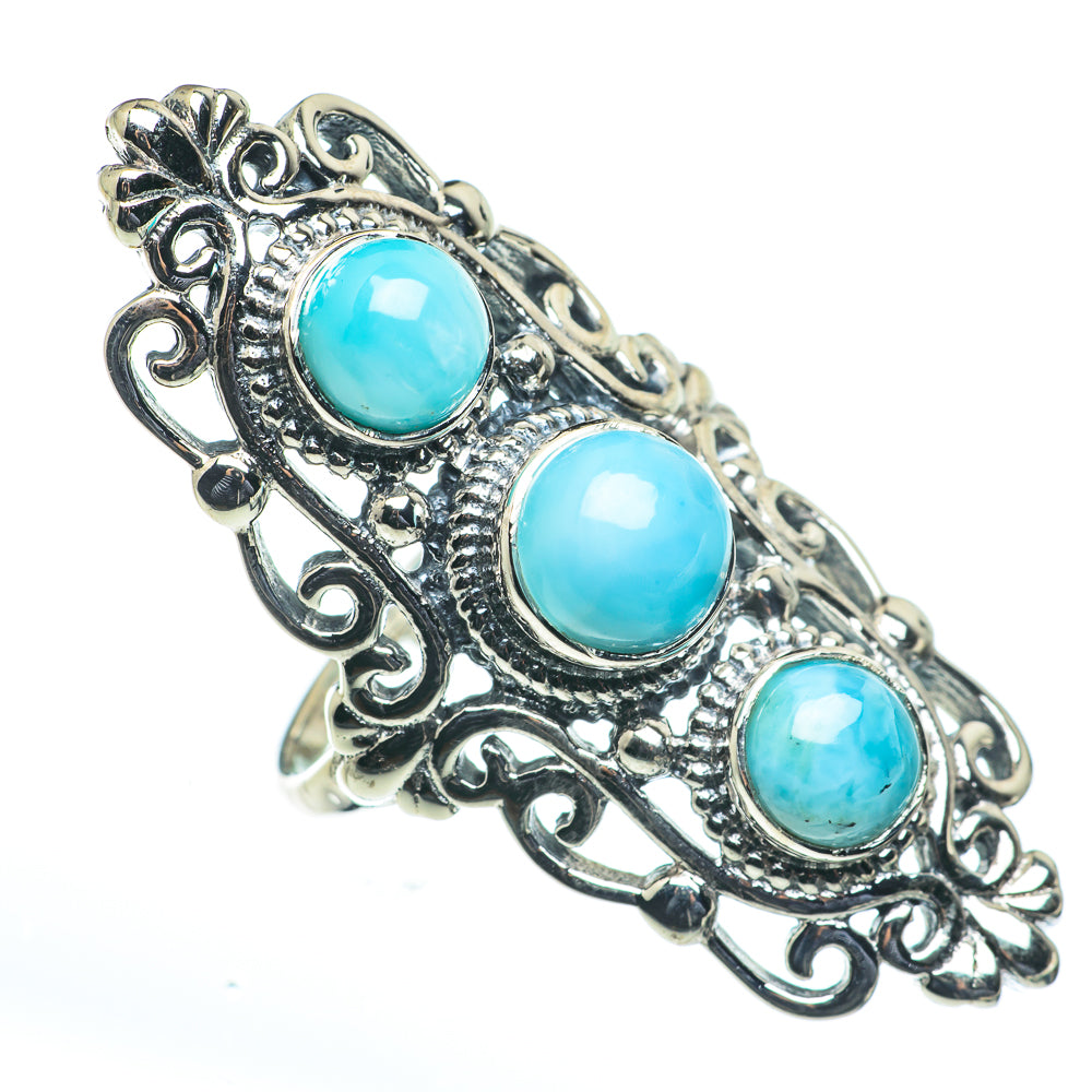 Larimar Rings handcrafted by Ana Silver Co - RING62720