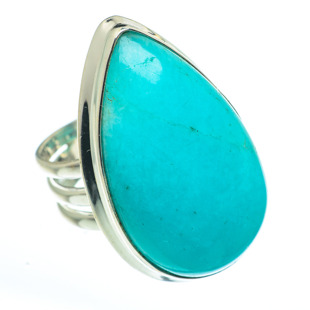 Peruvian Amazonite Rings handcrafted by Ana Silver Co - RING62723