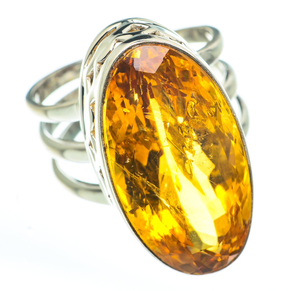 Mandarin Citrine Rings handcrafted by Ana Silver Co - RING62727