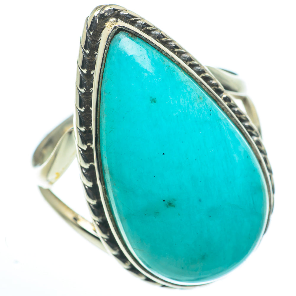 Peruvian Amazonite Rings handcrafted by Ana Silver Co - RING62737