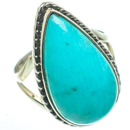 Peruvian Amazonite Rings handcrafted by Ana Silver Co - RING62737