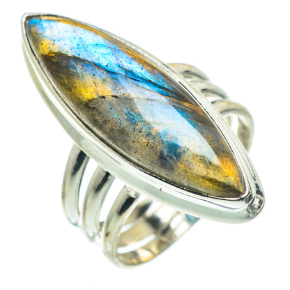 Labradorite Rings handcrafted by Ana Silver Co - RING62738