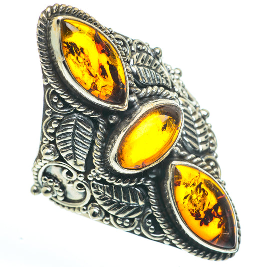 Baltic Amber Rings handcrafted by Ana Silver Co - RING62742