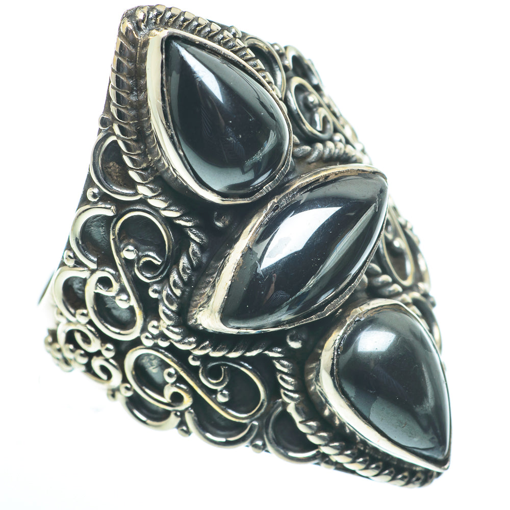 Hematite Rings handcrafted by Ana Silver Co - RING62746