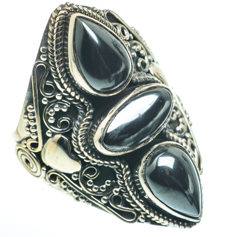 Hematite Rings handcrafted by Ana Silver Co - RING62748