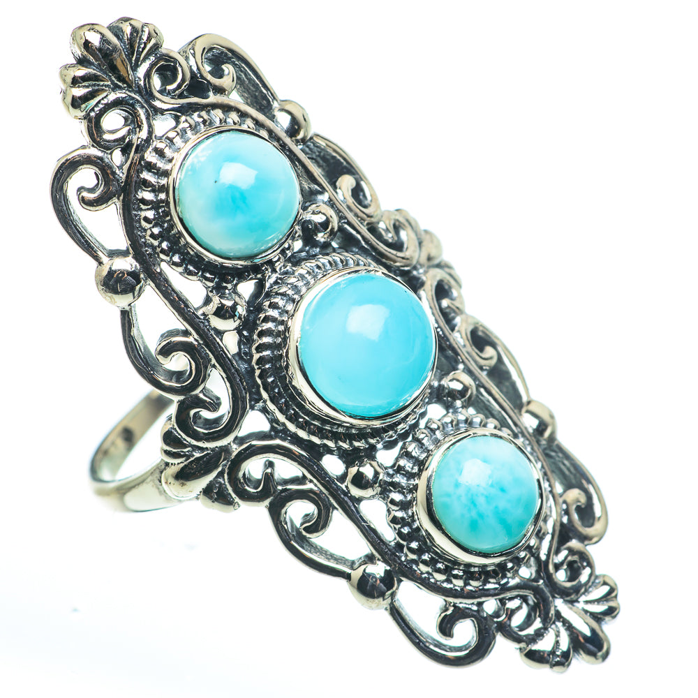 Larimar Rings handcrafted by Ana Silver Co - RING62749