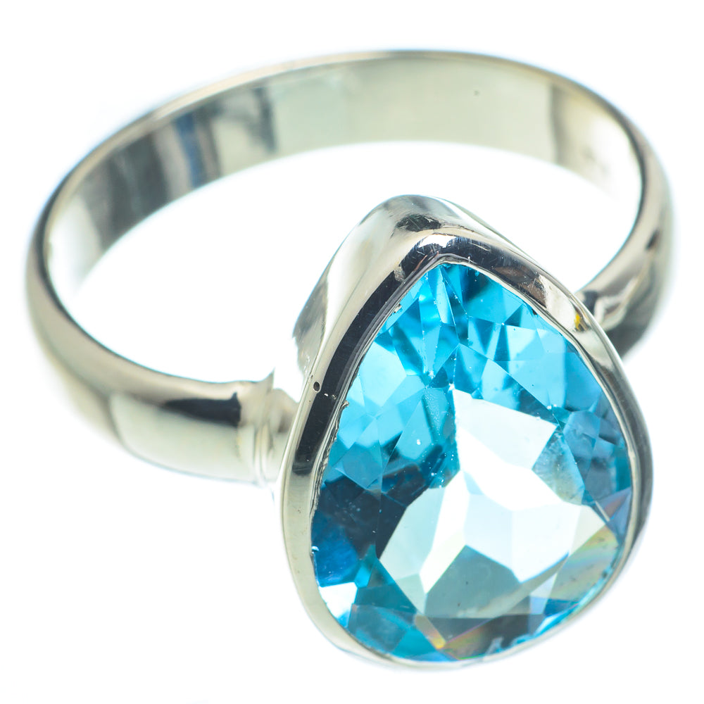 Blue Topaz Rings handcrafted by Ana Silver Co - RING62751