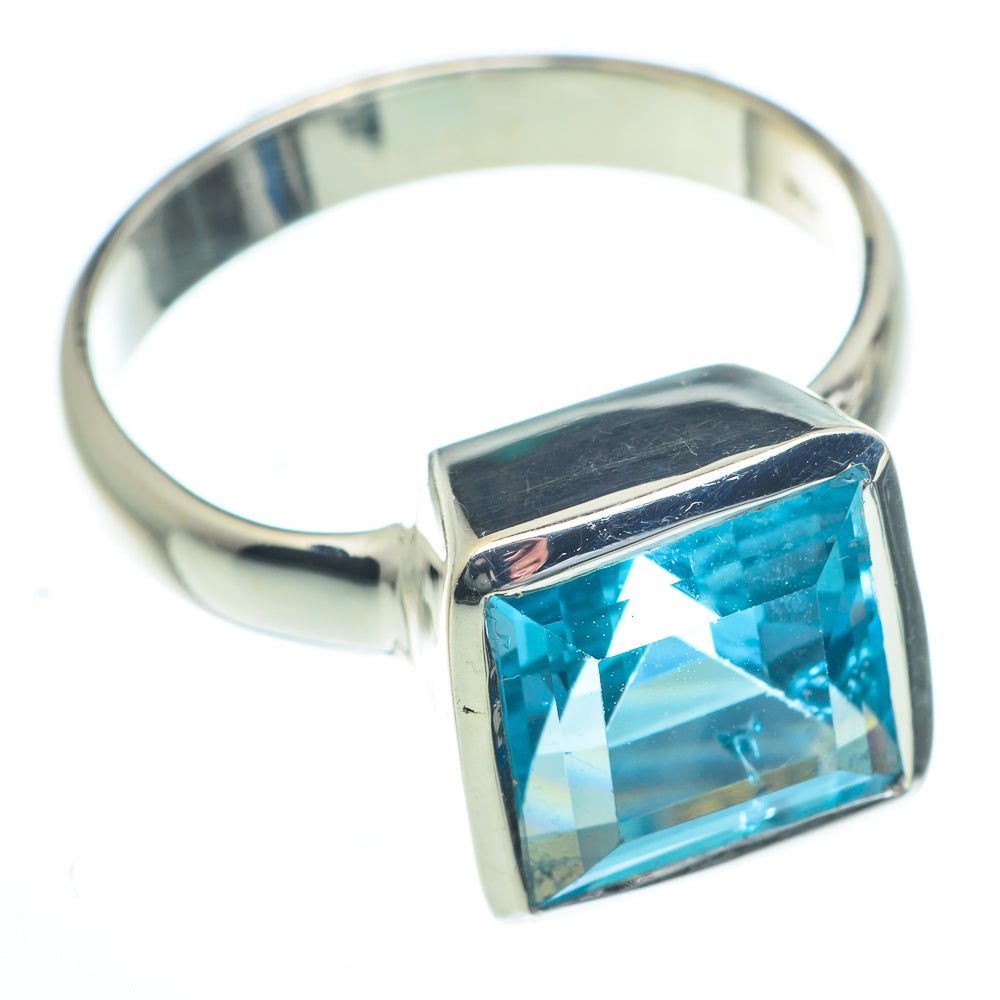 Blue Topaz Rings handcrafted by Ana Silver Co - RING62753