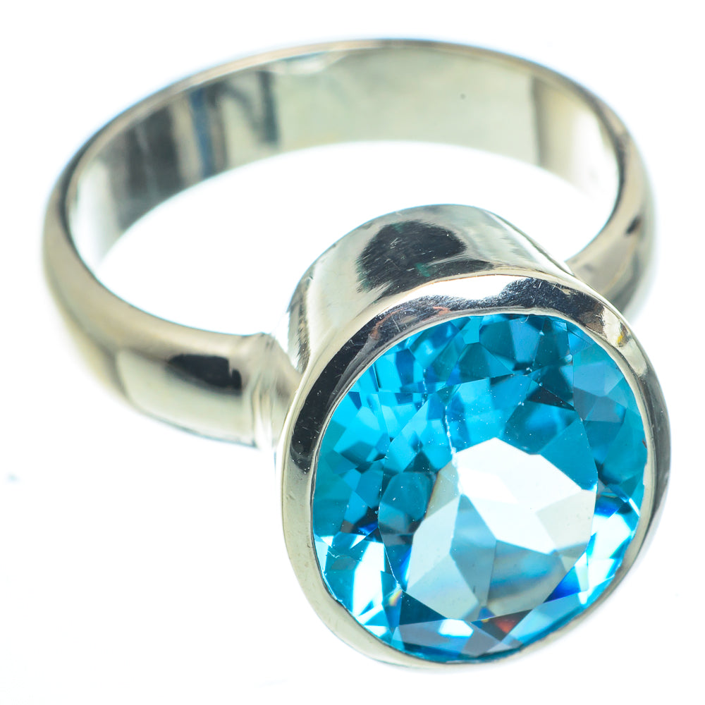 Blue Topaz Rings handcrafted by Ana Silver Co - RING62757