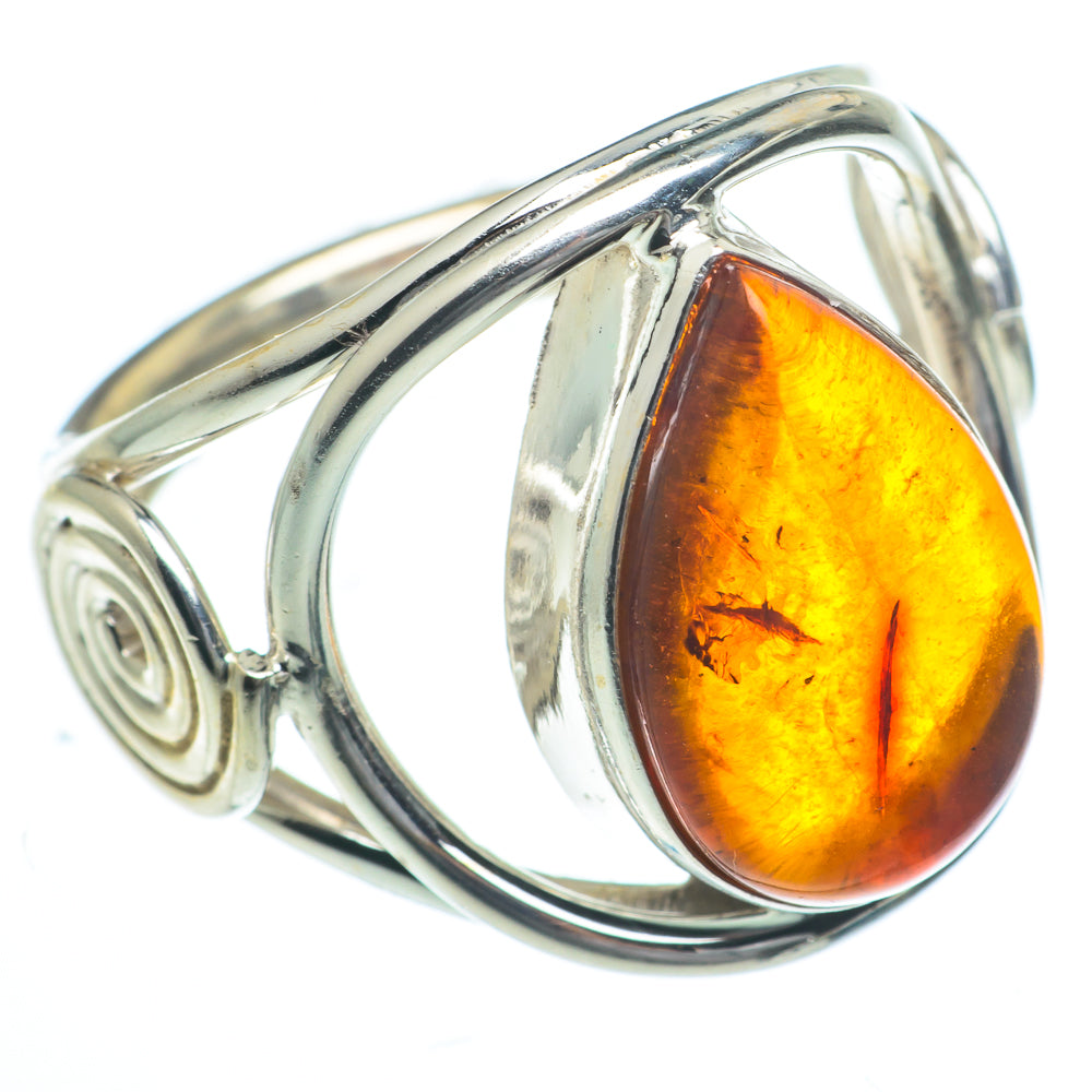 Baltic Amber Rings handcrafted by Ana Silver Co - RING62765