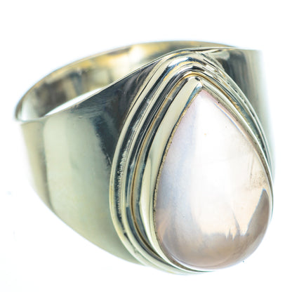 Rose Quartz Rings handcrafted by Ana Silver Co - RING62767
