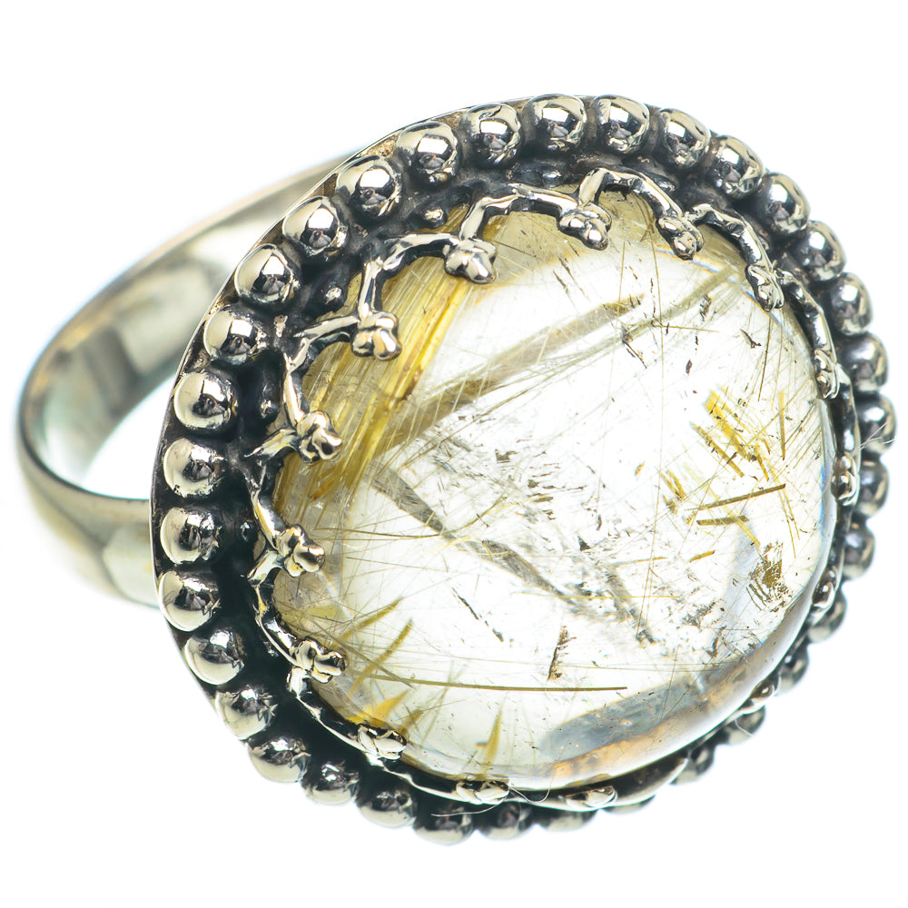 Rutilated Quartz Rings handcrafted by Ana Silver Co - RING62773