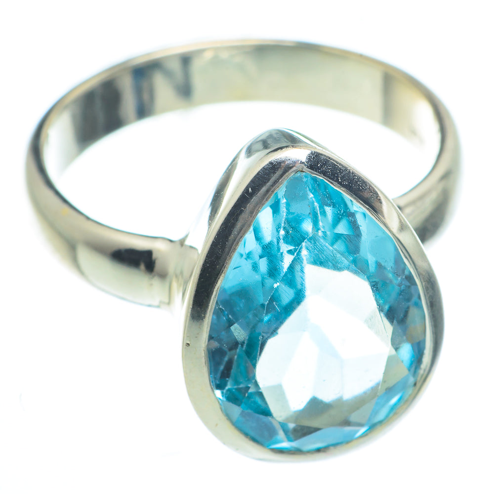 Blue Topaz Rings handcrafted by Ana Silver Co - RING62789