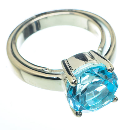 Blue Topaz Rings handcrafted by Ana Silver Co - RING62791