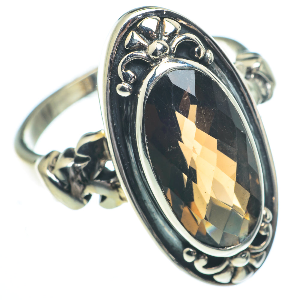 Smoky Quartz Rings handcrafted by Ana Silver Co - RING62797