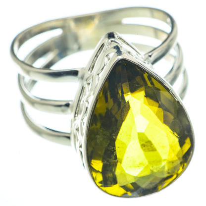 Olive Quartz Rings handcrafted by Ana Silver Co - RING62818