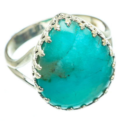 Peruvian Amazonite Rings handcrafted by Ana Silver Co - RING62820