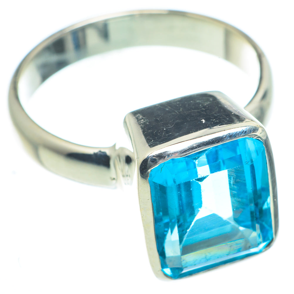 Blue Topaz Rings handcrafted by Ana Silver Co - RING62821