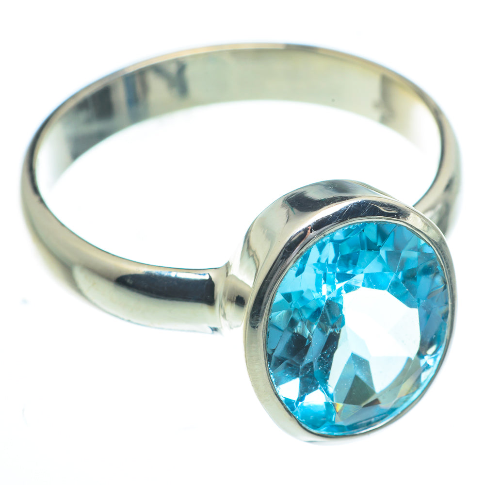 Blue Topaz Rings handcrafted by Ana Silver Co - RING62823