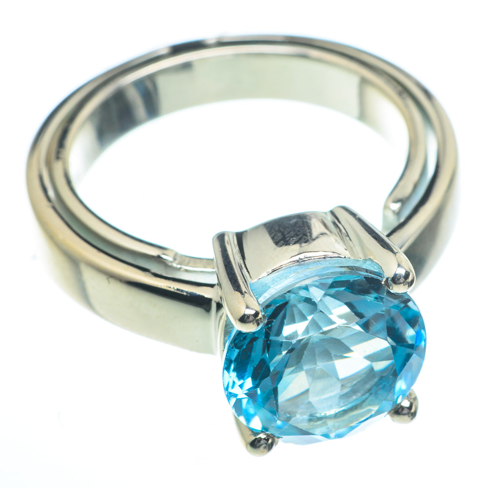 Blue Topaz Rings handcrafted by Ana Silver Co - RING62826