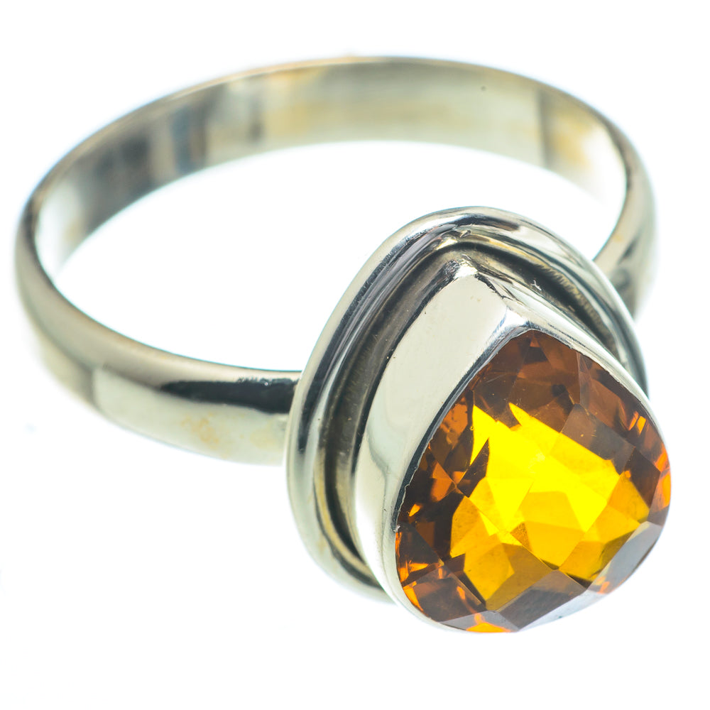 Mandarin Citrine Rings handcrafted by Ana Silver Co - RING62832