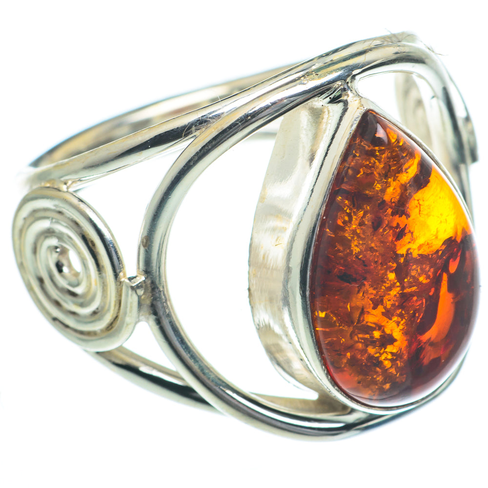 Baltic Amber Rings handcrafted by Ana Silver Co - RING62833