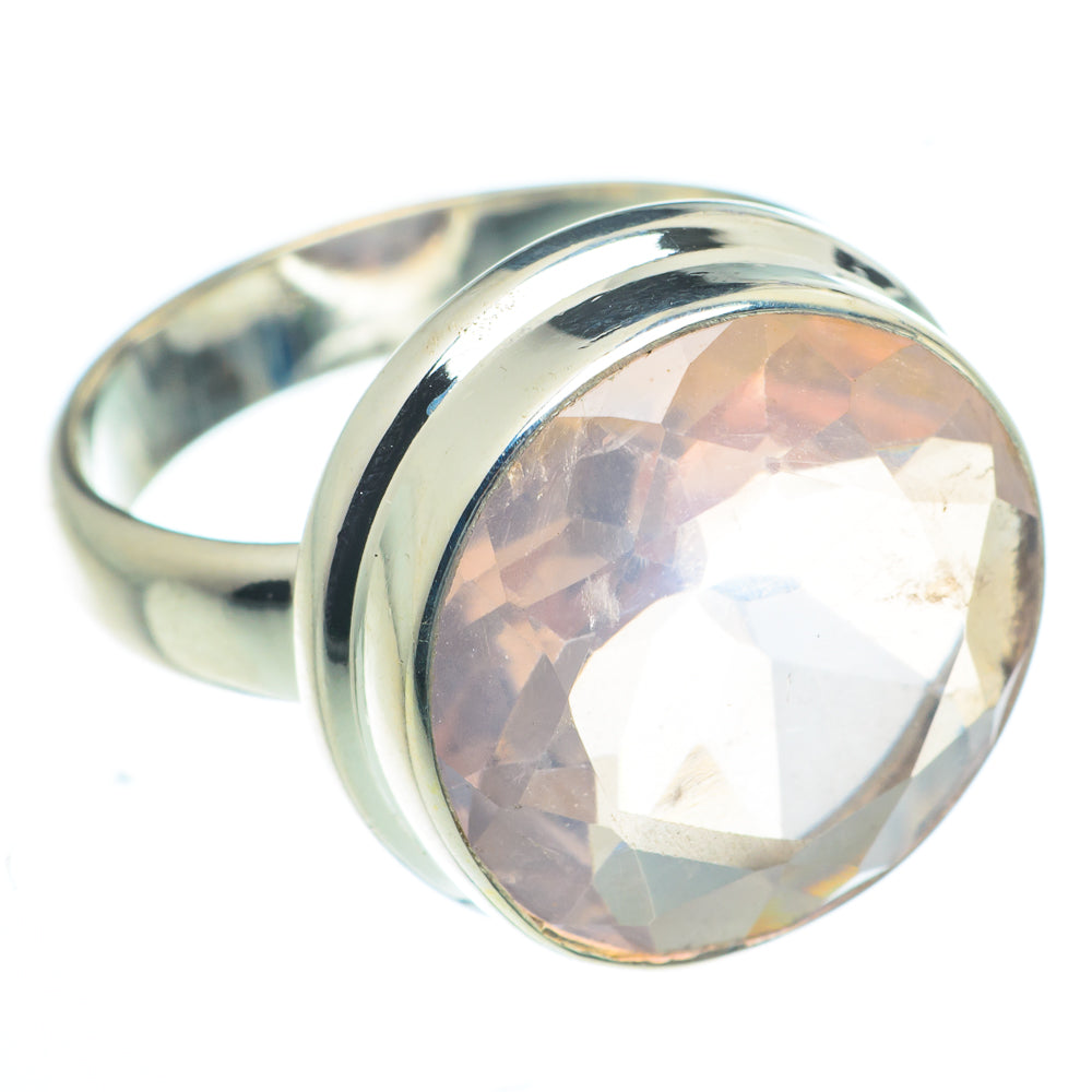 Rose Quartz Rings handcrafted by Ana Silver Co - RING62836