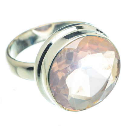 Rose Quartz Rings handcrafted by Ana Silver Co - RING62836
