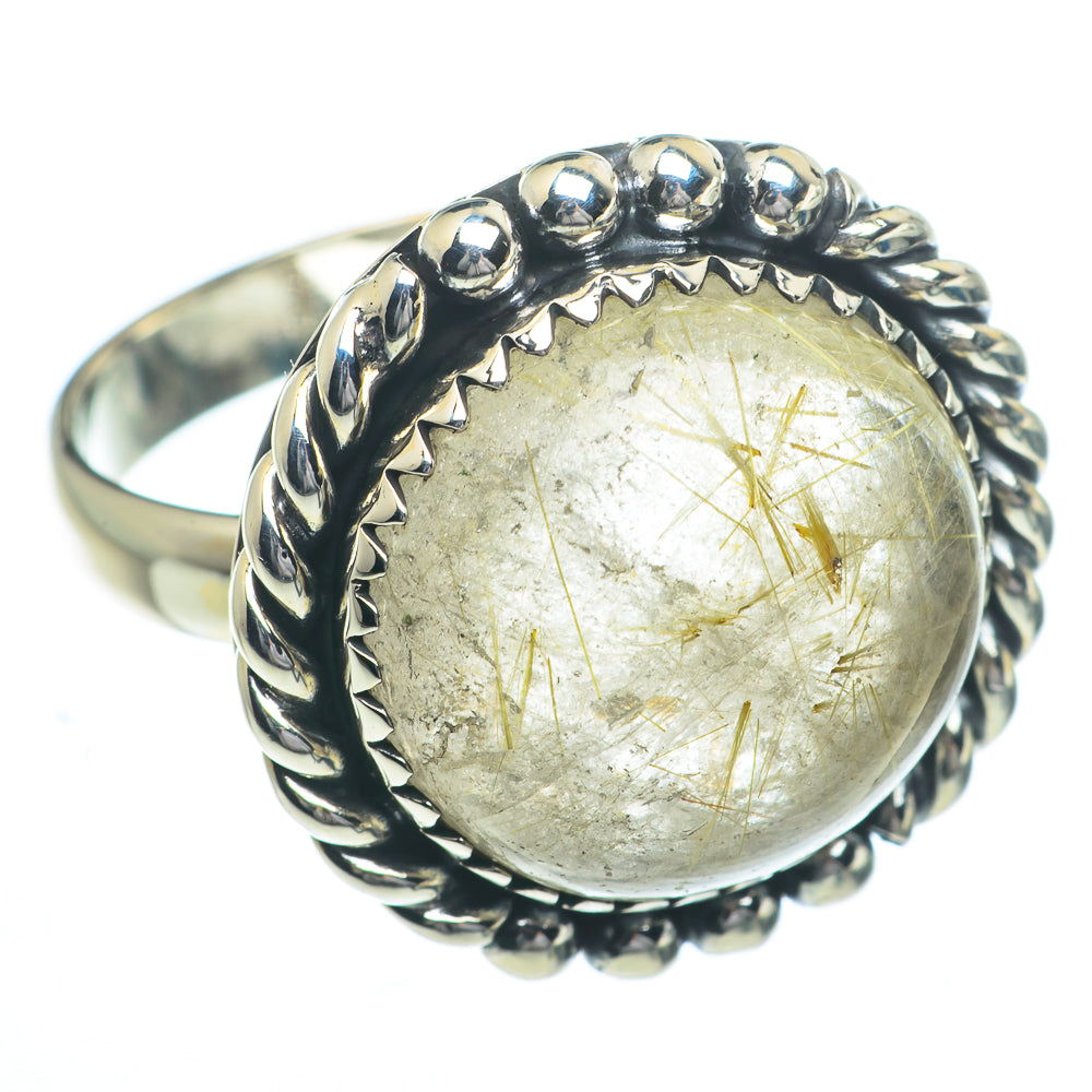 Rutilated Quartz Rings handcrafted by Ana Silver Co - RING62839