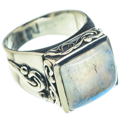 Rainbow Moonstone Rings handcrafted by Ana Silver Co - RING62841