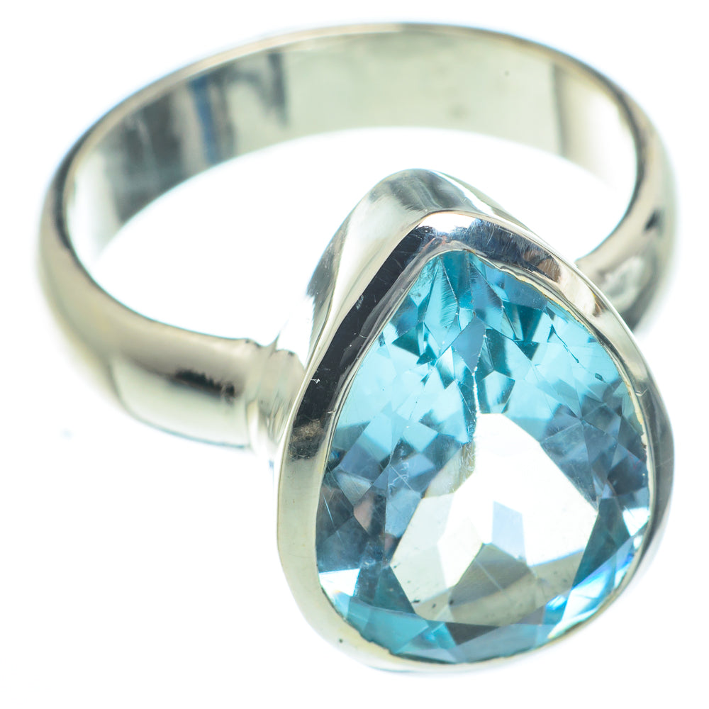 Blue Topaz Rings handcrafted by Ana Silver Co - RING62844