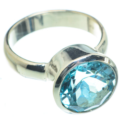 Blue Topaz Rings handcrafted by Ana Silver Co - RING62849