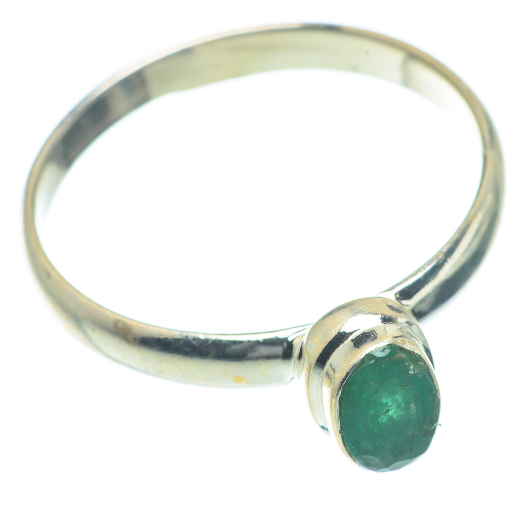Zambian Emerald Rings handcrafted by Ana Silver Co - RING62852