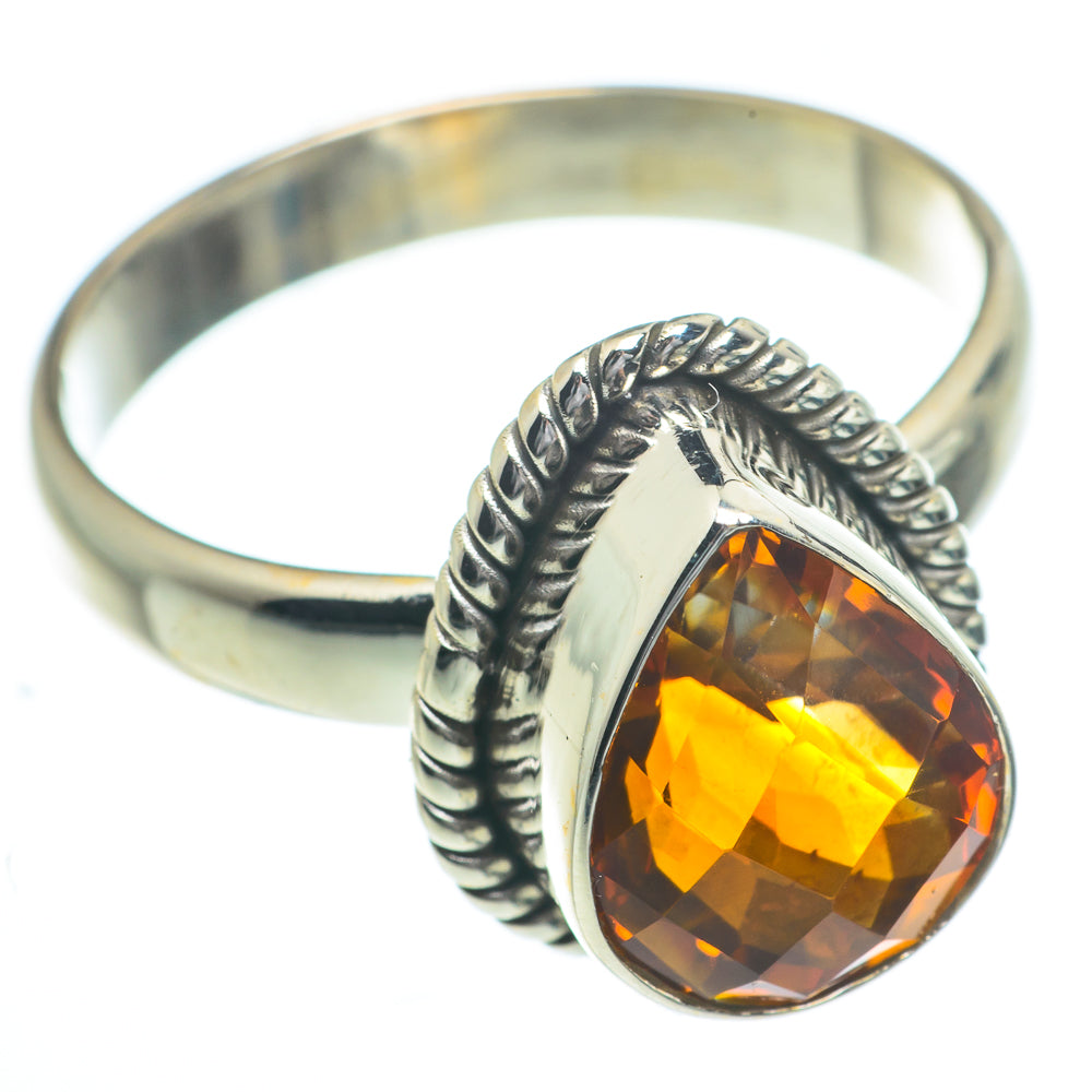 Mandarin Citrine Rings handcrafted by Ana Silver Co - RING62854
