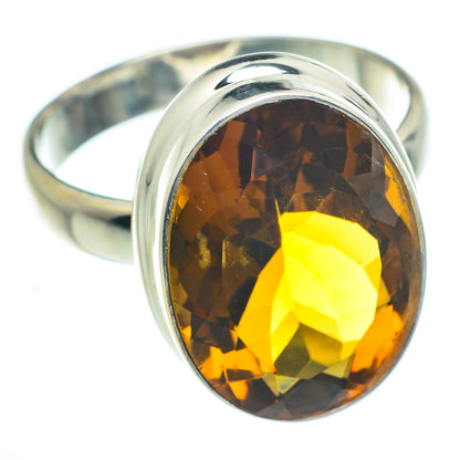 Mandarin Citrine Rings handcrafted by Ana Silver Co - RING62855