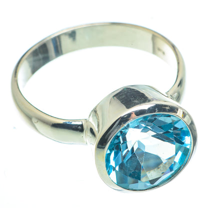 Blue Topaz Rings handcrafted by Ana Silver Co - RING62868